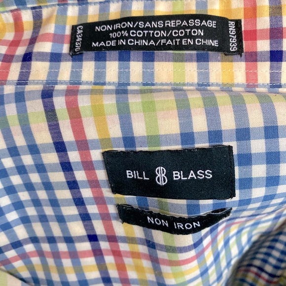 Bill Blass men’s casual short sleeve button up - Picture 2 of 3